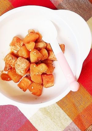 2歳おやつ★焼き芋で簡単!コロコロ芋-レシピのメイン写真