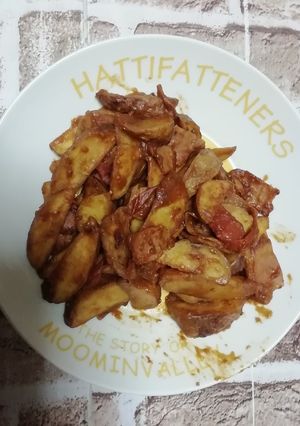 フライドポテトとベーコンのトマト炒め-レシピのメイン写真