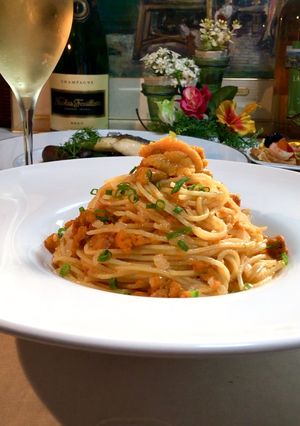 2つの隠し味が決め手ウニのクリームパスタ-レシピのメイン写真