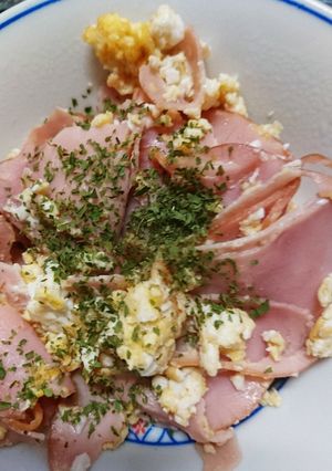 斬新！ハムと玉子炒めたん(^^)d-レシピのメイン写真