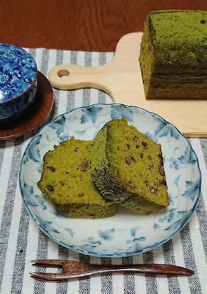 抹茶あずきのパウンドケーキ-レシピのメイン写真
