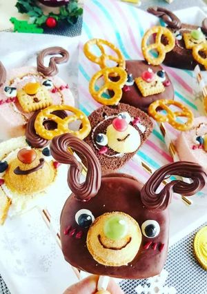 簡単クリスマストナカイポップケーキ♪-レシピのメイン写真