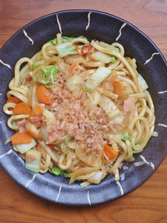 簡単スピード料理!たっぷり白菜の焼うどん-レシピのメイン写真
