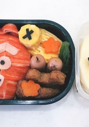 毛玉のゴンジロー　キャラ弁　幼稚園弁当-レシピのメイン写真