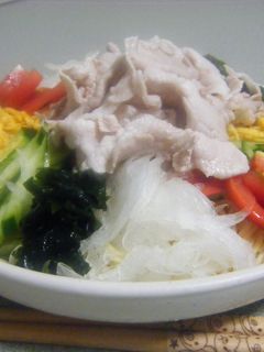 豚しゃぶ・冷やし中華❤-レシピのメイン写真