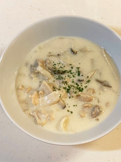 お手軽 キノコいっぱいクリームスープ-レシピのメイン写真