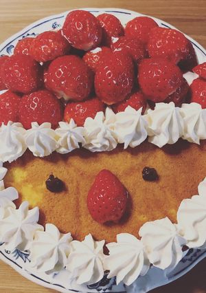サンタのケーキ-レシピのメイン写真