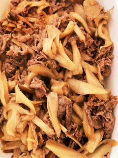 妊婦飯、糖質オフ 牛肉とごぼうきのこ炒め-レシピのメイン写真