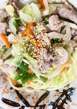 レンジで茹で中華麺の塩ラーメン-レシピのメイン写真