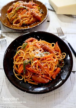 うちのナポリタン-レシピのメイン写真