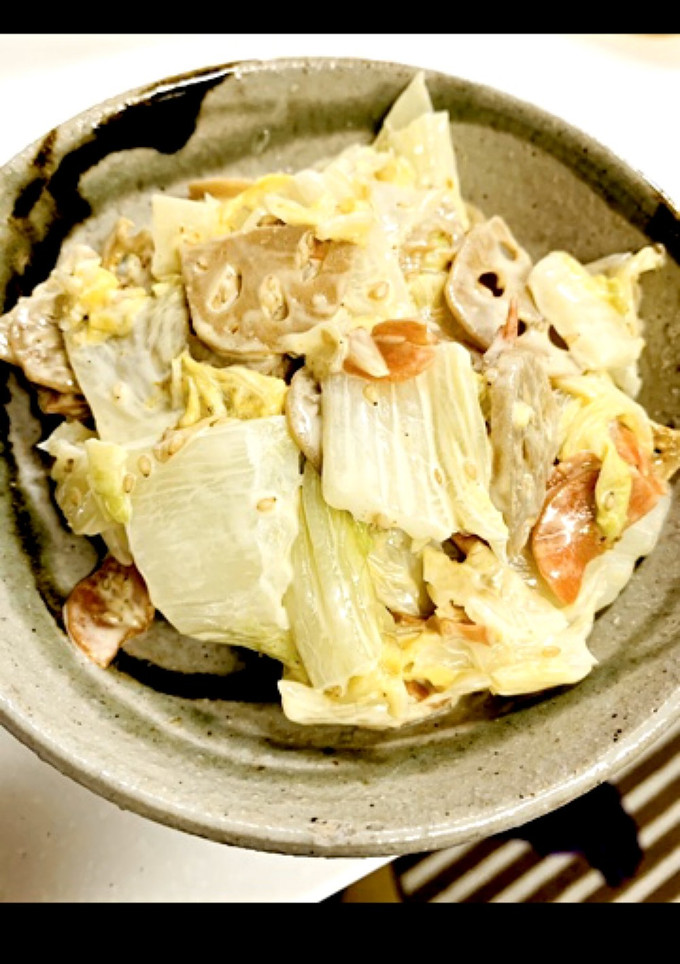 きんぴらリメイク♪白菜のカレーマヨ和え-レシピのメイン写真