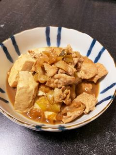 お酒もごはんも進む!辛味噌肉豆腐-レシピのメイン写真