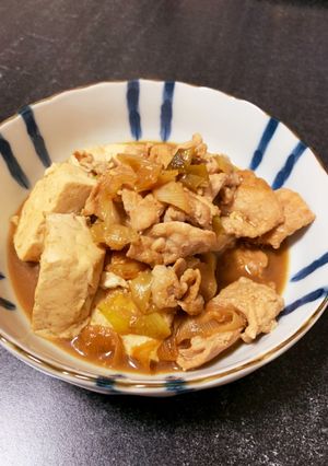 お酒もごはんも進む！辛味噌肉豆腐-レシピのメイン写真