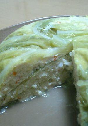 ケーキみたい♪　簡単キャベツのレンジ蒸し-レシピのメイン写真