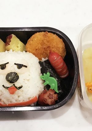 スヌーピー　オラフ　幼稚園弁当　キャラ弁-レシピのメイン写真