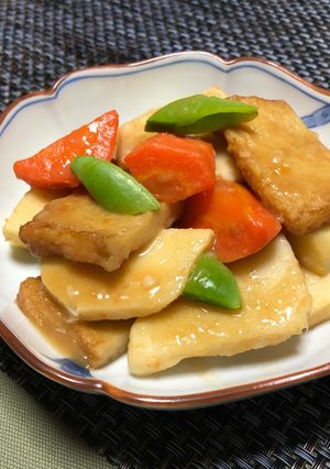 山芋と人参・平天の煮物(旨煮)＊副菜-レシピのメイン写真