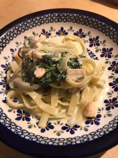 鮭とほうれん草のクリームソースパスタ-レシピのメイン写真