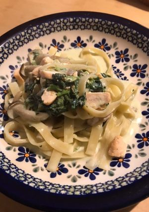 鮭とほうれん草のクリームソースパスタ-レシピのメイン写真