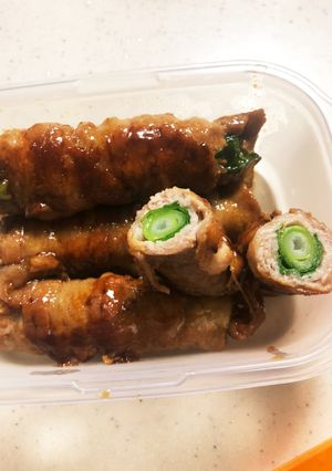 ついで作りお鍋の材料でネギの豚バラ巻き-レシピのメイン写真