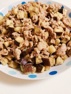 ナスとひき肉の味噌炒め-レシピのメイン写真