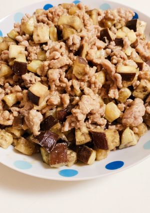 ナスとひき肉の味噌炒め-レシピのメイン写真