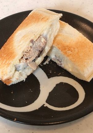 鯖缶でランチパック風、鯖サンドトースト！-レシピのメイン写真