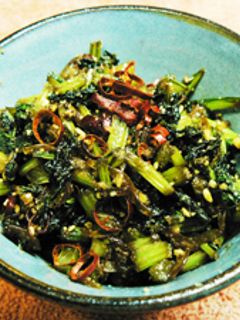 鏑の茎・葉炒め-レシピのメイン写真