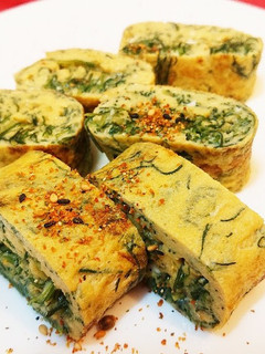 シャキシャキ♪おかひじきの玉子焼き-レシピのメイン写真