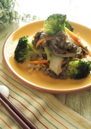牛肉と彩り野菜の旨塩炒め-レシピのメイン写真