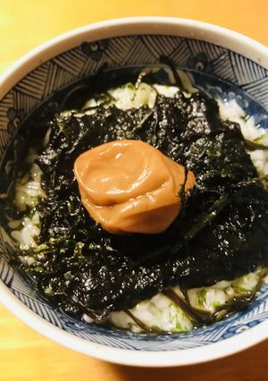 海苔いろいろ●梅干し＆塩昆布の海苔茶漬け-レシピのメイン写真
