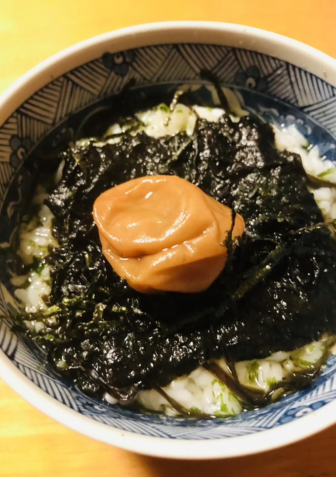 海苔いろいろ●梅干し＆塩昆布の海苔茶漬け-レシピのメイン写真