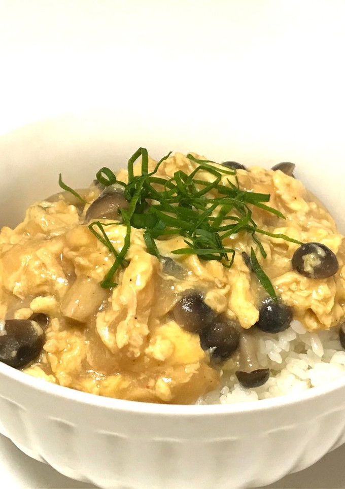 しめじと玉子の餡かけ丼-レシピのメイン写真