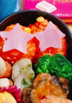 簡単星型クリスマスおにぎり-レシピのメイン写真