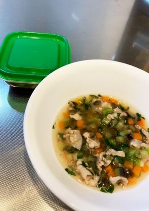 １歳　スプーン練習中　白だしで簡単おかず-レシピのメイン写真