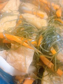 簡単★きざみ昆布と天ぷらの煮物-レシピのメイン写真