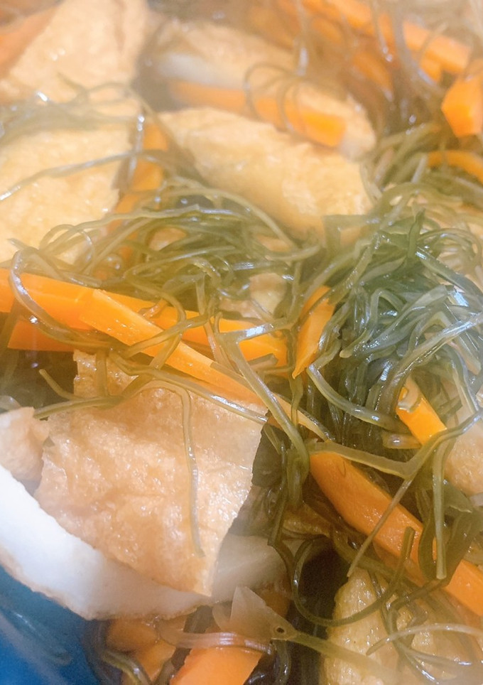簡単★きざみ昆布と天ぷらの煮物-レシピのメイン写真