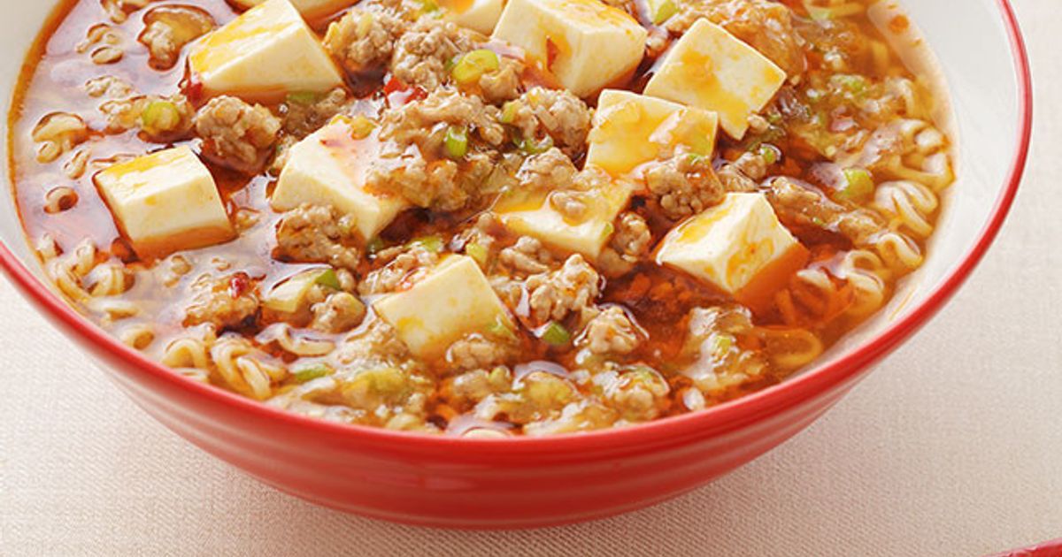 赤麻婆ラーメン by サッポロ一番 【クックパッド】 簡単おいしい