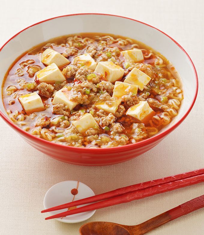 赤麻婆ラーメン by サッポロ一番 【クックパッド】 簡単おいしい