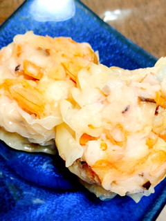 残り野菜を加えて 海老とはんぺんの焼売-レシピのメイン写真