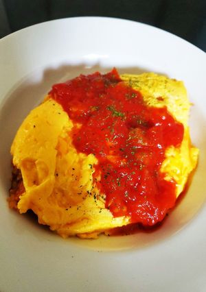ケチャップライス✲オムライス コツあり-レシピのメイン写真