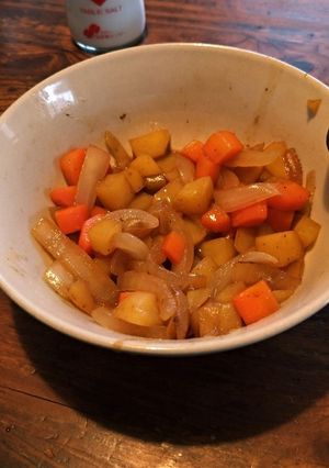 適当な野菜の鶏ガラスープのもと炒め-レシピのメイン写真