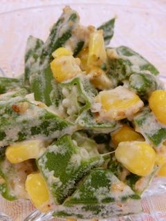 おくらのごまあえ-レシピのメイン写真