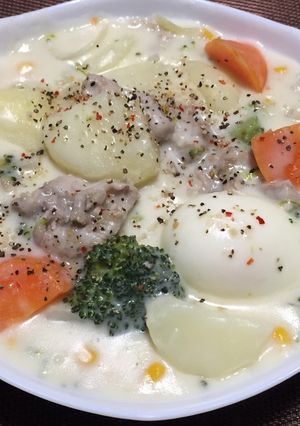 牛乳たっぷりクリームシチュー!(^^)!-レシピのメイン写真