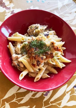 簡単鶏団子とペンネのご馳走クリームパスタ-レシピのメイン写真