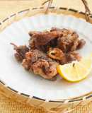 ラム肉の魚醤とかつお昆布の香り唐揚げ