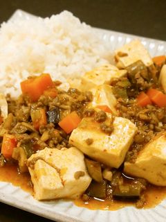 ピリ辛ヘルシー麻婆茄子豆腐-レシピのメイン写真