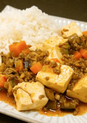ピリ辛ヘルシー麻婆茄子豆腐-レシピのメイン写真