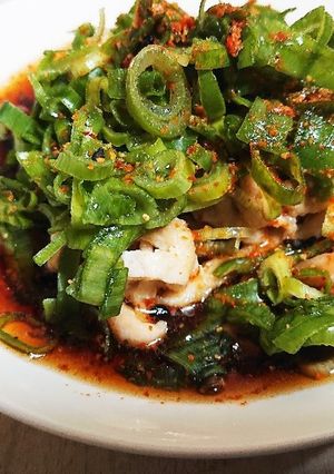酒の肴に嬉しい超簡単！鶏皮ポン酢♪-レシピのメイン写真