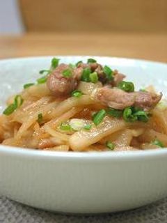大根と豚肉のオリーブオイル炒め-レシピのメイン写真