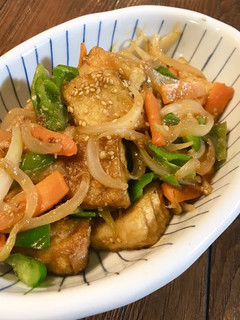 ご飯がすすむ♡生揚と野菜の甘辛味噌炒め-レシピのメイン写真